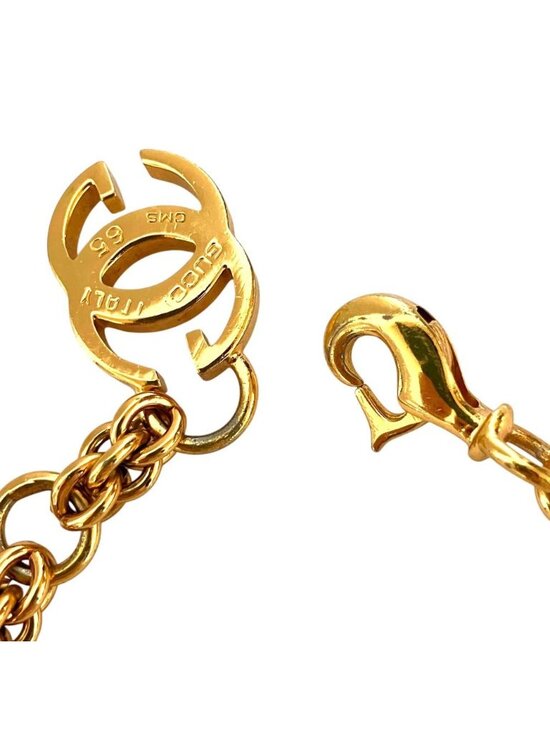 Gucci Vintage Interlocking Chain Belt 65 Gold main image 5